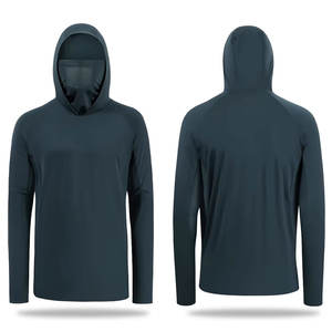 เสื้อฮู้ดสำหรับตกปลากีฬากลางแจ้งพิมพ์ลายพรางแขนยาวแห้งเร็วดีไซน์ UPF 50 + ผ้าน้ำหนักเบา - Product Image 1