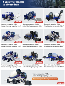 Camion malaxeur à béton diesel autochargeur, entièrement automatique, portable, 0,5 m³, économique, pour la construction de maisons préfabriquées - Product Image 6