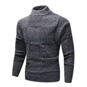 Pull à col roulé pour hommes, mode urbaine, pull doux, chaud et léger, élégant, tendance, élégant, 100% coton - Product Image 6