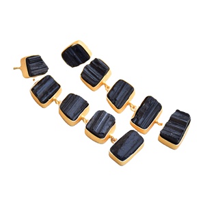 Clous en laiton avec pierres précieuses, vente en gros, fabrication artisanale, pierres semi-précieuses, polissage élevé, plaqué or, style tendance, haute qualité - Product Image 3