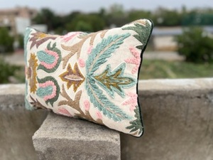 Excelente diseño de almohada con cuentas para sofá adornado con cuentas sala de estar indio hecho a mano Patchwork fundas de cojines disponibles aquí - Product Image 5