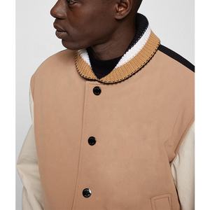 Fabricante de ropa de calle de alta calidad Chaquetas universitarias personalizadas para hombre Chaqueta universitaria de gran tamaño de lana y cuero para hombres Haus Industries - Product Image 4