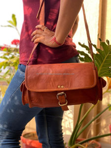 Nouveauté, top ventes, sac à main en cuir de chèvre pur, sacs à bandoulière marron vintage faits à la main pour femmes - Product Image 3