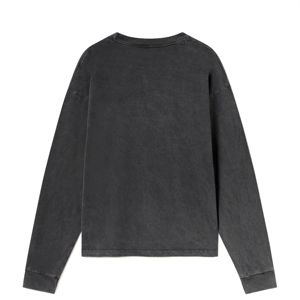 เสื้อยืดแขนยาวยูนิเซ็กซ์ ผ้าฝ้าย 100% ทรงโอเวอร์ไซส์ ปักโลโก้ กระดุมติด คอโอเวอร์ไซส์ สไตล์ลำลอง ลายเพชร สำหรับฤดูหนาว - Product Image 2