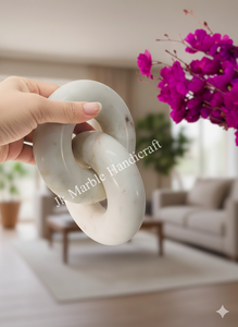 Best Price Wholesale High Quality Pure White Marble Chain Stone <b>Crafts</b> for Home Decor for <b>Desk</b> Decor Room Decor Beautiful Piece - Product Image 2