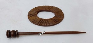 Palillos de madera marrón náutico para el cabello, horquilla para mujer y niña, regalos de Pin de moño de boda - Product Image 4