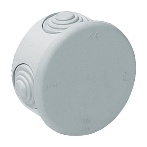 Scatola rotonda impermeabile con coni e coperchio a scatto, 77x40xmm. (Solera 665) - Product Image 1