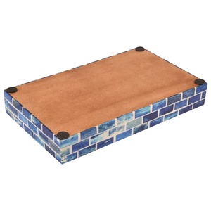 Bandejas de servicio de madera artesanales rústicas Gani Craft Impex Bandejas de estante de almacenamiento de madera - Product Image 6