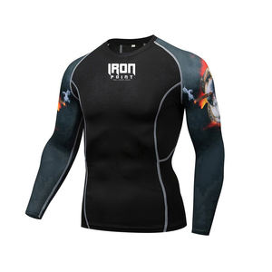 MMA Rashguard de alta calidad para hombres hecho a medida y transpirable del fabricante de Pakistán con diseño de sublimación - Product Image 3