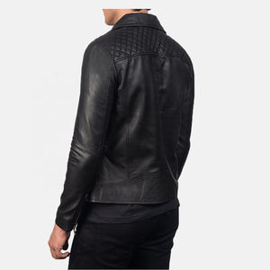 แจ็กเก็ตหนังอบอุ่นสำหรับผู้ชายสำหรับฤดูหนาวระบายอากาศได้ดีมีคอตั้งและดีไซน์ด้านหน้า - Product Image 5