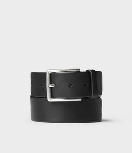 Ceintures en cuir véritable noir uni solide sur mesure de haute qualité avec boucle en cuivre Style vintage adulte unisexe fabriqué au Pakistan - Product Image 1