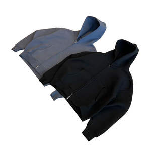 Ensemble de pantalons évasés à capuche et épaules tombantes de haute qualité pour hommes Ensemble de survêtement vintage lourd et surdimensionné pour hommes - Product Image 3