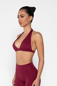 Soutien-gorge de sport de yoga léger et personnalisé de haute qualité pour femmes Coussinets amovibles à soutien élevé Vêtements de sport sans couture en spandex/nylon OEM/ODM - Product Image 4