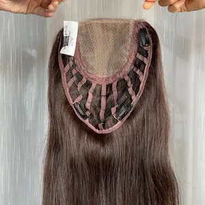 10 "-30" femmes toupet cheveux humains postiches pour femmes 100% vierge femmes humaines toupet