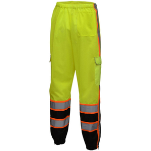 Pantalon de travail de sécurité multi-poches pantalons longs hommes vêtements de travail réfléchissants haute visibilité pantalon de sécurité imperméable léger - Product Image 6