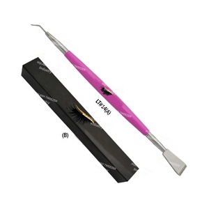 Outils de maquillage petits ciseaux en acier inoxydable coupe faux cils cheveux ongles cuticule coupe sourcil courbe ciseaux sac - Product Image 4