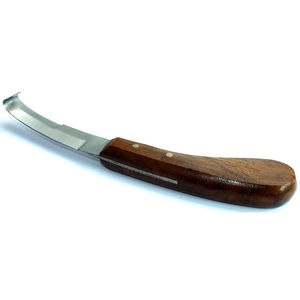 Couteau à sabot en acier au carbone facile à aiguiser avec manche en bois Instrument vétérinaire pour sabots de cheval - Product Image 3