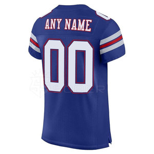 Maillot de football américain personnalisé 2024 avec logo, 100% polyester respirant, séchage rapide, grande taille, couleur personnalisée, nouveau design pour les fans - Product Image 2