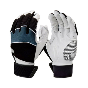 Guantes de bateo de béisbol profesionales personalizados, cuero transpirable duradero, antideslizante, diseño OEM personalizable - Product Image 1