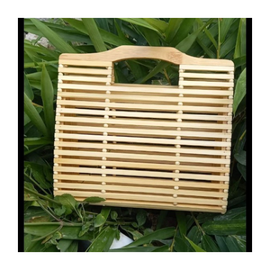 กระเป๋าไม้ไผ่ทำมือสำหรับขายปลีกกระเป๋าเงินแฟชั่นฤดูร้อนที่มีเนื้อไม้ไผ่สำหรับตลาดส่งออกและดูสบายๆทุกวัน - Product Image 1