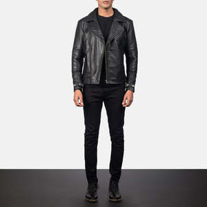 Diseño superior 100% Chaqueta de invierno de cuero de alta calidad para hombre Manga completa personalizable con cuello levantado Precio razonable - Product Image 6