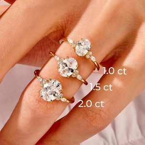 Gold Plated <b>Ring</b> Luxury VVS Moissanite Diamond <b>Ring</b> Oval Cut Engagement for Women for Weddings <b>Fine</b> Jewelry <b>Fine</b> <b>Rings</b> - Product Image 6