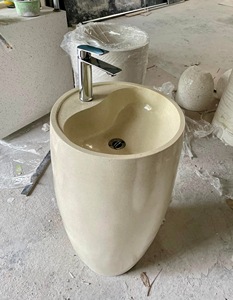 Alta calidad para baño Cemento Lavabo Redondo Nuevo estilo 2025 Hecho en Vietnam Durable - Product Image 3