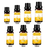 Huile essentielle de citron frais 10 ml avec logo personnalisé, vente en gros, 100% pure, naturelle, pressée à froid, qualité supérieure, diffuseur d'aromathérapie