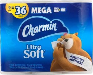 CharminUltra Soft Toilet Paper, 9 Mega Rolls Bath Tissue = 36 Regular Rolls - Product Image 5