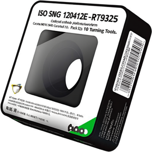 Plaquettes de tournage indexables ISO SNMG 120412E-RT9325 D.5.16mm MT-CVD revêtues, lot de 10 pour outils de tournage - Product Image 2