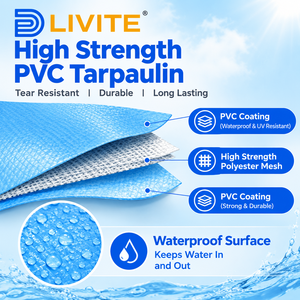 Tissu en maille enduit de PVC pour bâche d'événement moderne et réservoir d'eau, résistant aux UV et durable - Product Image 2