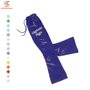 Pantalones de chándal acampanados informales de alta calidad personalizados para hombre, pantalones de chándal apilados con cintura elástica para hombre - Product Image 6