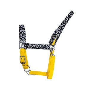Licol pour cheval en nylon réglable haute résistance avec rembourrage doux, boucles robustes, couleurs personnalisées disponibles |   Quincaillerie noire - Product Image 4