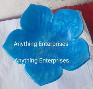 Handcrafted Eco-Friendly Green <b>Clear</b> <b>Resin</b> Ruffled Bowl with Unique Accents Garden Kitchen Bowl Handmade - Product Image 5