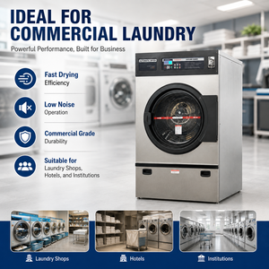 Séchoir à linge commercial HG-300 15 kg pour hôtel, hôpital, laverie automatique - Product Image 2