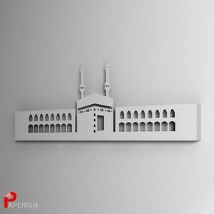 Mosquée Tour Ensemble Noir Acrylique Décor Islamique Ramadan Kareem Eid Mubarak Ornement De Table Musulman Décoration De La Maison Minaret Style - Product Image 4