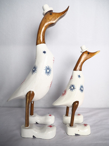 Patos de madera de Indonesia, venta al por mayor, pato de madera de bambú, pato de madera de Bali, decoración del hogar - Product Image 4