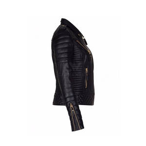 Chaqueta de Cuero para Mujer, Diseño Clásico 2025, Tejido de Alta Calidad, Transpirable, Secado Rápido, con Logotipo Frontal, en Venta - Product Image 4