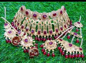 High Quality Traditional <b>Pakistani</b> Indian Style Wedding <b>Jewelry</b> Set Handcrafted & Customizable Factory Sale for Women - Product Image 5