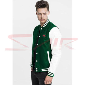 Veste de baseball en molleton de laine/polyester de haute qualité, style streetwear, réversible, imperméable, respirante, toile, nouveau design - Product Image 2