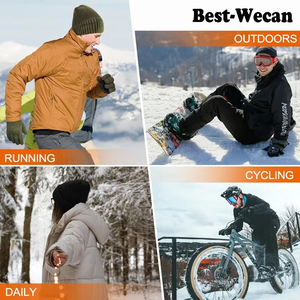 Gorro de Lana 100% Personalizado para Invierno, Unisex, Cálido, Forrado de Felpa Térmica, Tejido Grueso, para Viajes y Playa - Product Image 6