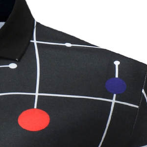 T-shirt polo en coton de haute qualité à vendre en ligne Nouveaux t-shirts polo d'été imprimés avec logo personnalisé pour hommes - Product Image 5