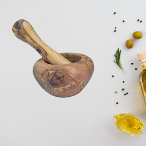 Molinillo de mortero grande de mezcla rápida de alta resistencia, accesorios de cocina hechos de madera - Product Image 2