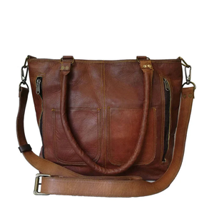 Sacs à main en cuir doré, élégants et à la mode pour femmes, faits à la main pour un usage quotidien, sacs à main en cuir avec double poignée - Product Image 6