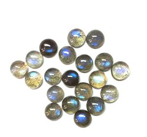 IGI certifié 6mm 7mm rond Cabochon labradorite naturelle semi-précieuse calibrée pierre précieuse en vrac pour la fabrication de bijoux en gros - Product Image 1