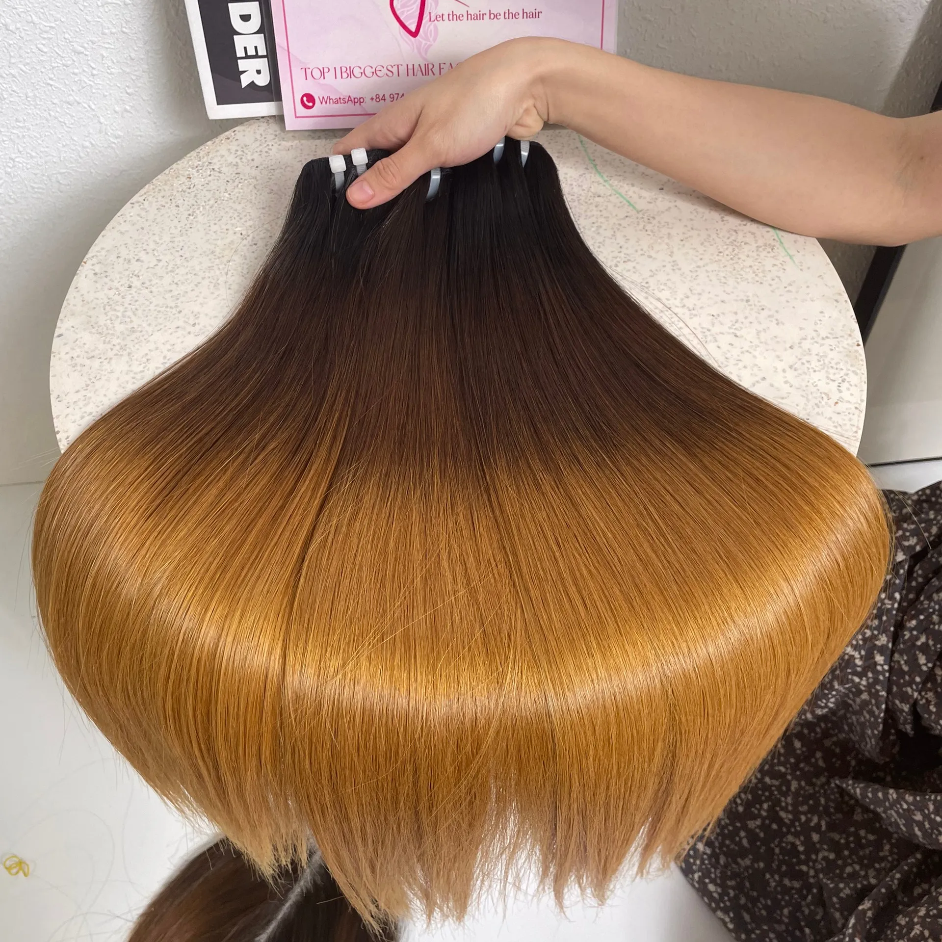 Best Quality Hair Bundles SDD/Super luxury Bone Straight Human Hair, remy Hair, Wholesale Price Factory Vietnam