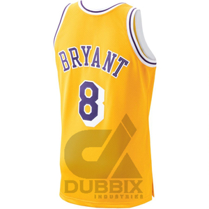 Maillot de basket-ball personnalisé pour hommes en gros, de haute qualité, respirant, vêtements de sport avec impression 23, ensemble noir - Product Image 3