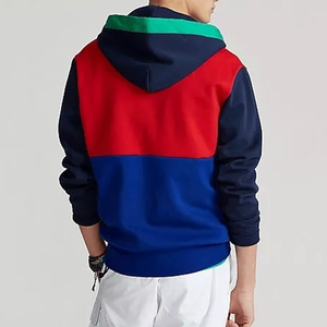 Top Notch unisexe solide fermeture éclair à capuche 100% coton veste polaire avec poche pour l'hiver - Product Image 2