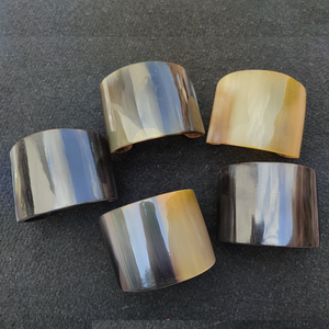 Elegant Polished Eco-Friendly Buffalo Horn <b>Bangle</b> Bracelet Artisan Crafted Minimalist Ethnic Jewelry - Product Image 1