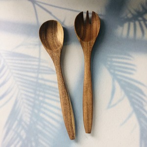 Ensemble d'ustensiles de cuisine à spatule en bois, Logo personnalisé OEM utilisant pour salade mixte, artisanat de fruits fabriqué au Vietnam - Product Image 1